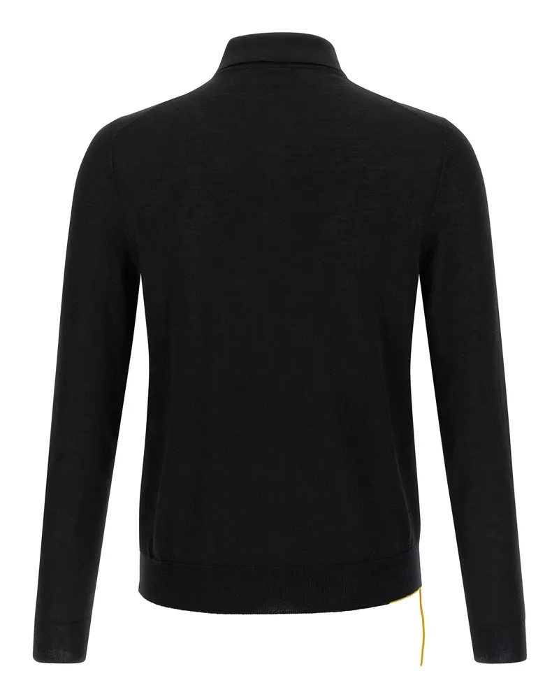 Fendi Virgin Wool Polo — Black Black