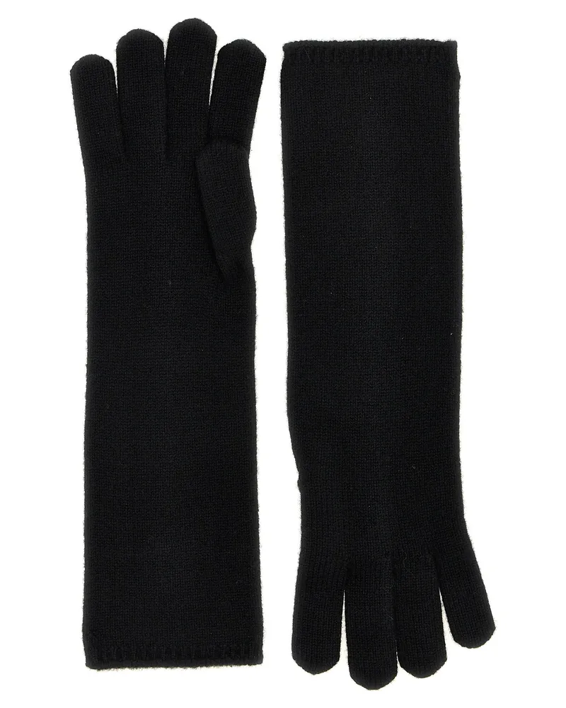 Max Mara Women's Black Cashmere Gloves Black