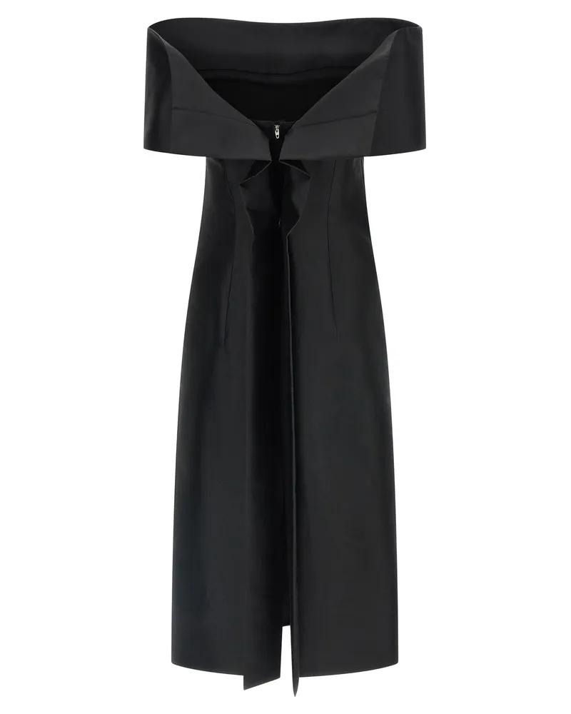 Jil Sander Off-the-Shoulder Dress — Black Black