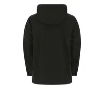 Men's Black Polyester Reversibile K-Way A1189 Trench Coat