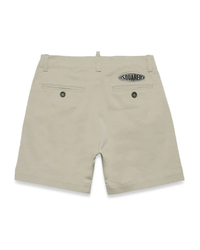 Dsquared2 Cotton-Elastane Blend Shorts — Gray Gray