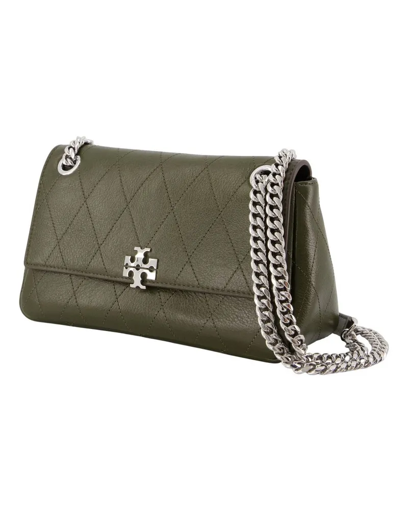 Tory Burch Women's Charlie Small Shoulder Bag -  Leather Khaki Calfskin Shoulder-Hobo-Bags Khaki
