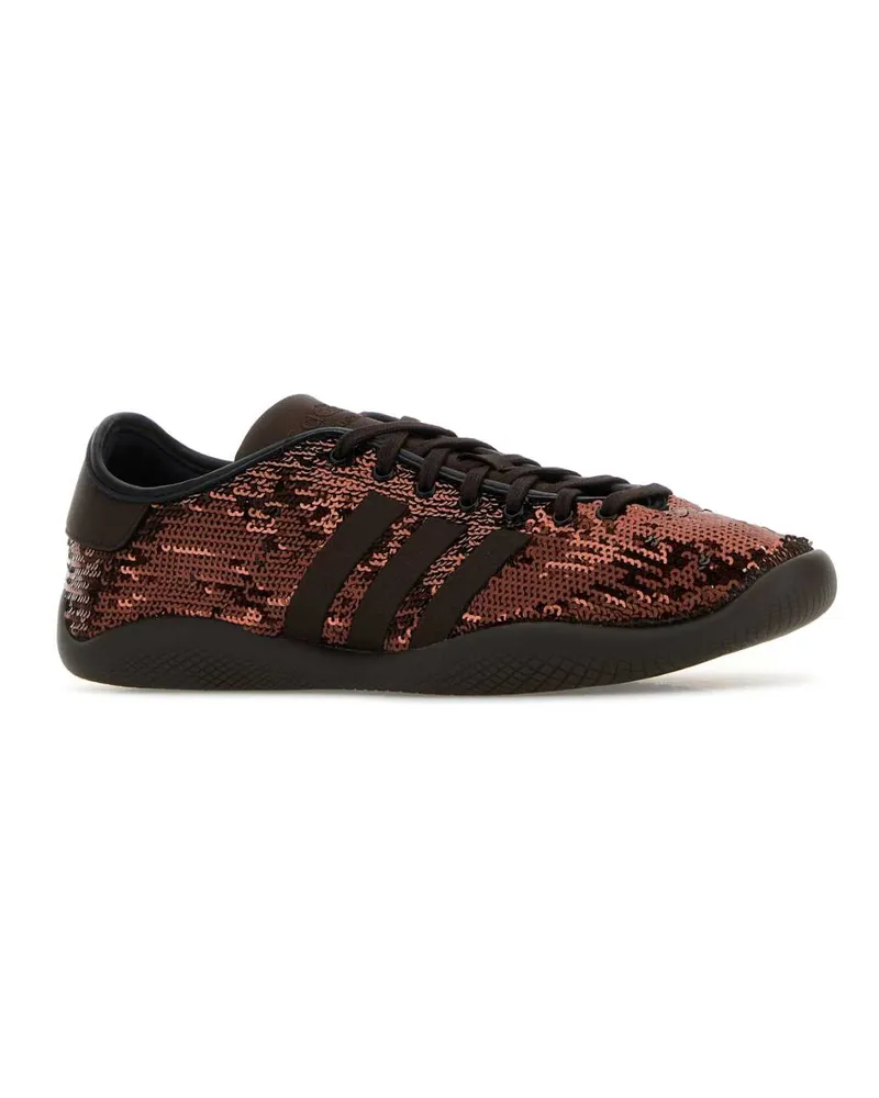 adidas Unisex Embellished Fabric  X Wales Bonner Sneakers Brown Brown