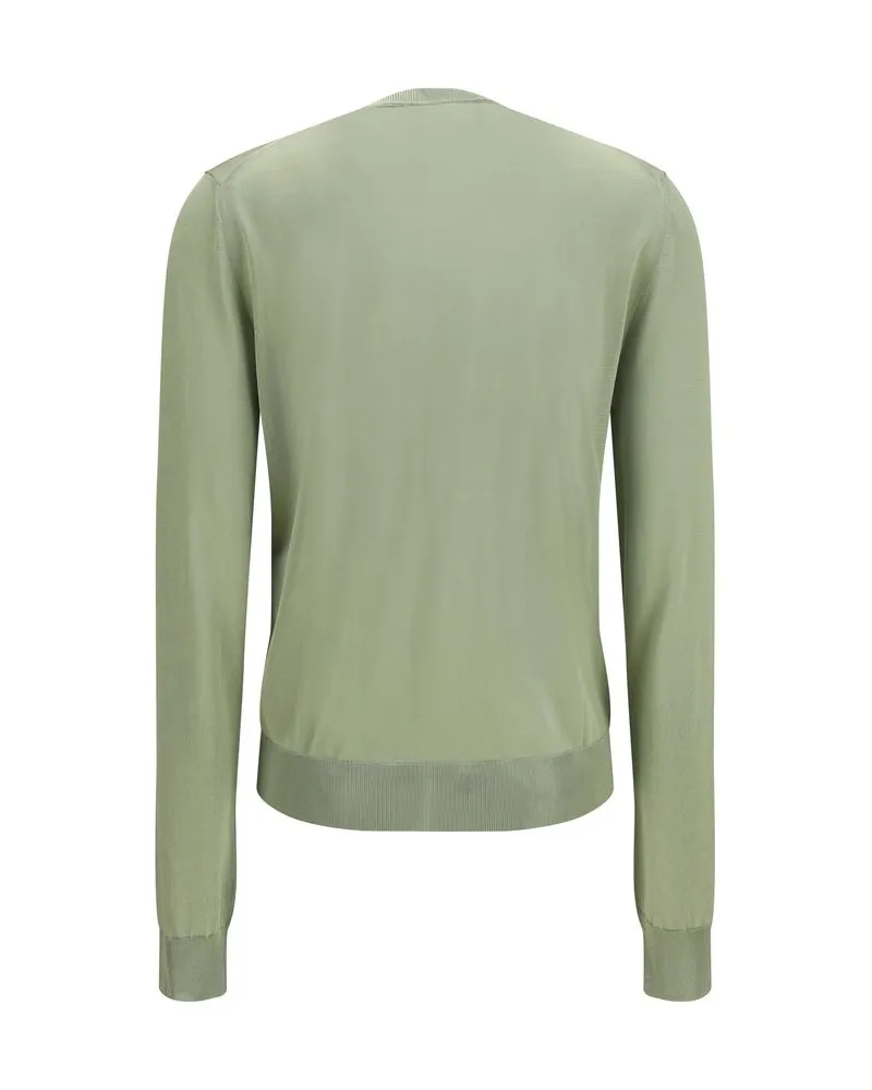 Fendi Women's Bicolor Viscose Cardigan Clothing Green