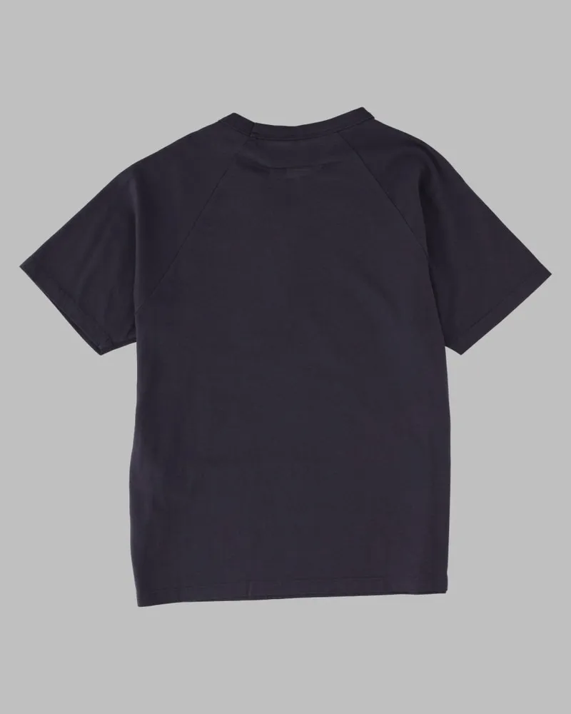 Maison Margiela Tonal Front Panel Cotton T-Shirt — Navy Navy