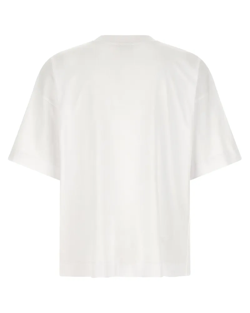 Dries van Noten Men's White Cotton T-Shirt White