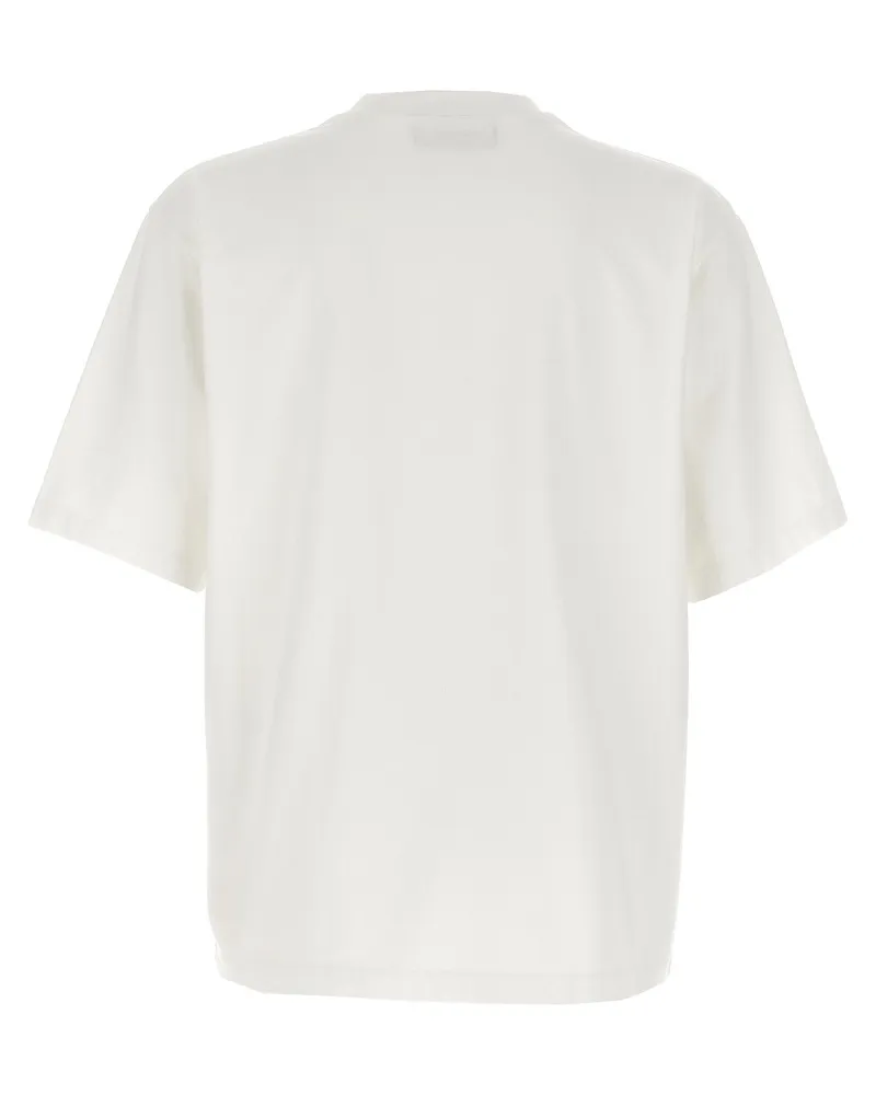 Dsquared2 Logo-Embossed Sponge Patch T-Shirt — White White