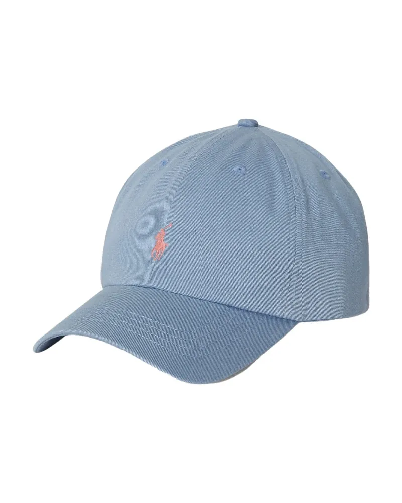 Ralph Lauren Logo-Embroidered Cotton Baseball Cap — Blue Blue