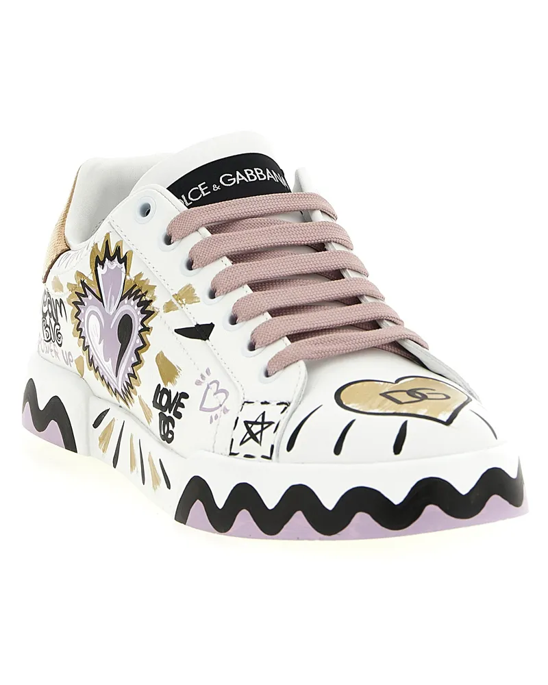 Dolce & Gabbana Portofino Sneakers — Multicolor Multicolor