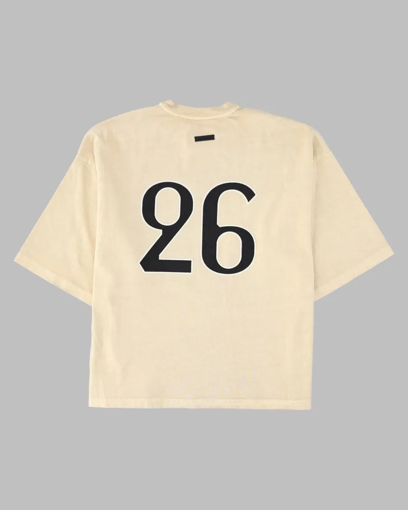 Fear of God Logo-Printed Cotton T-Shirt — Ivory Ivory