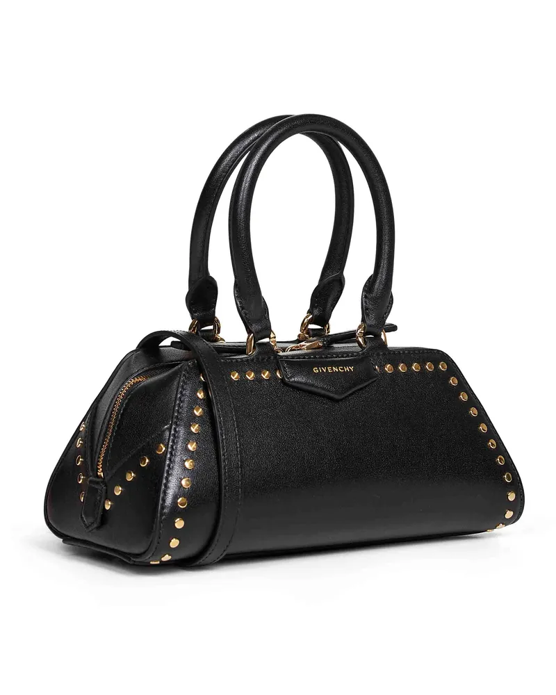 Givenchy Women's Mini Handbag Antigona East-West Black Calf Leather Handbags Hand Bags Black