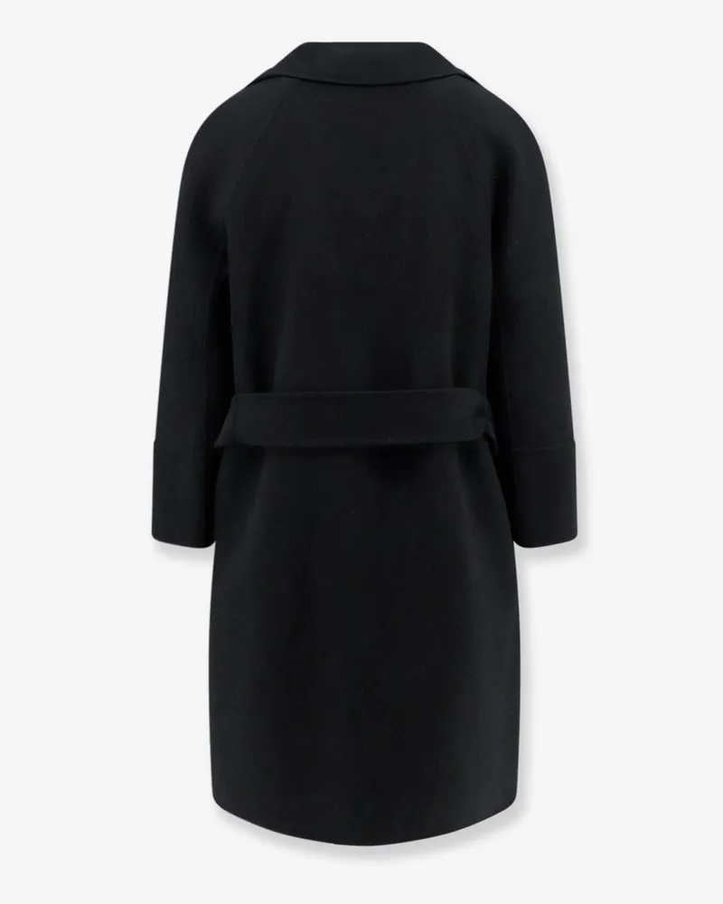 Max Mara Women's Coat Arona Virgin Wool Black Black