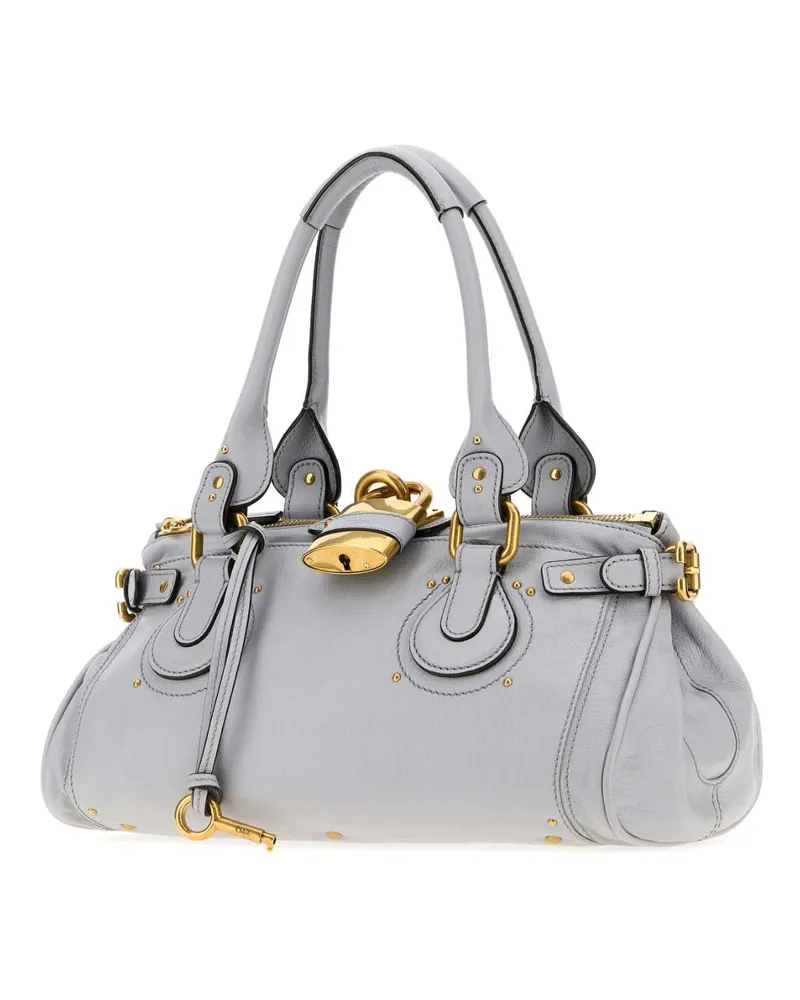 Chloé Leather Shoulder Bag Shoulder Bag — Gray Gray