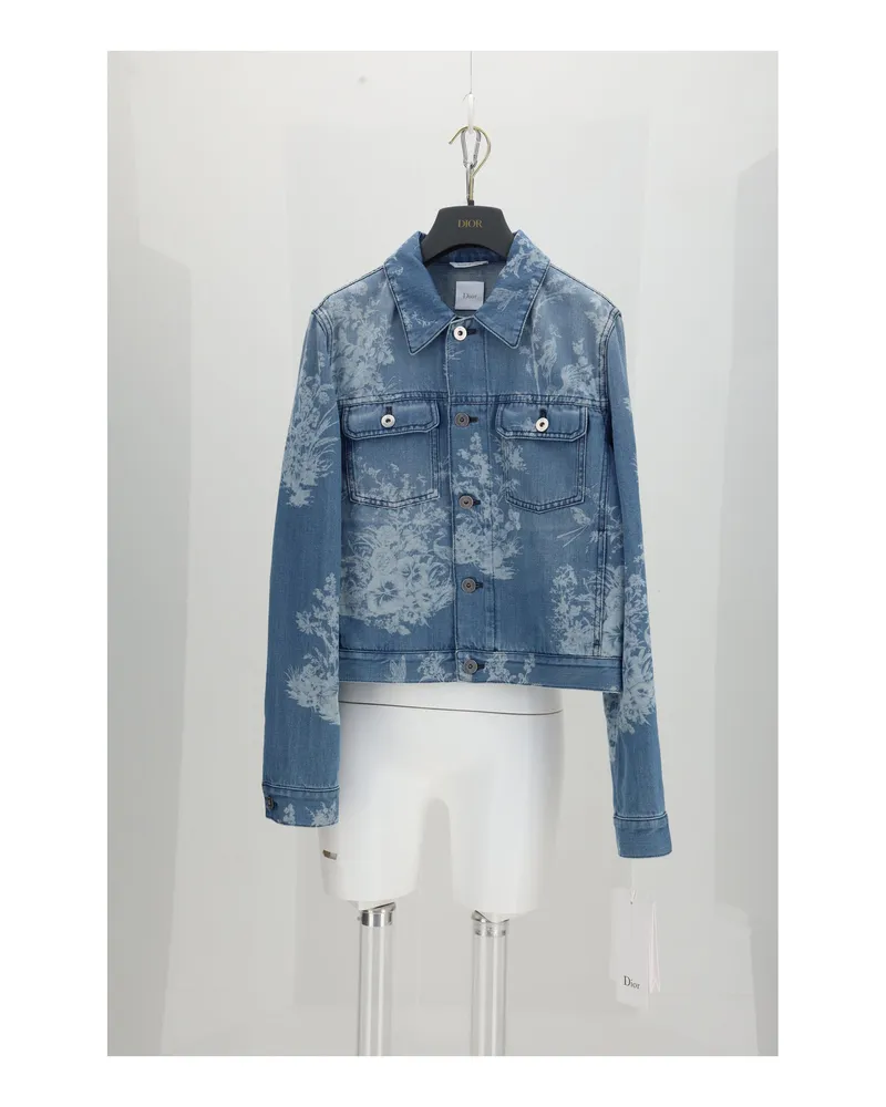 Dior Women's Denim Jacket Blue Cotton Blue