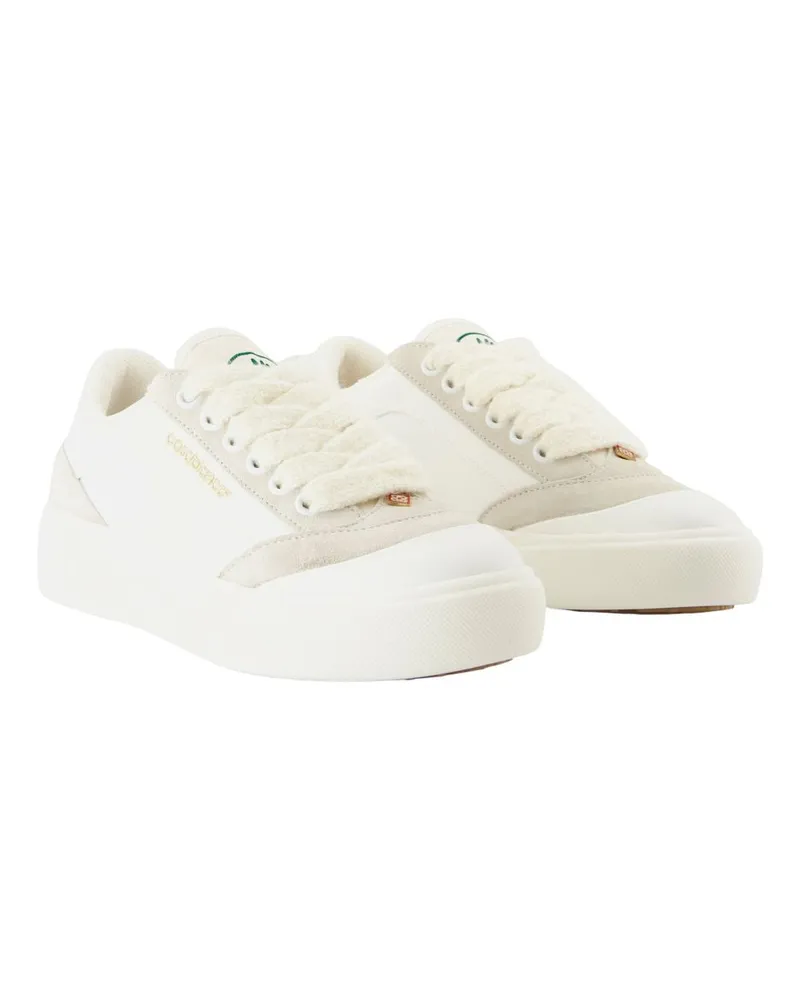 Casablanca Paris Women's Del Mar Sneaker White Calfskin White