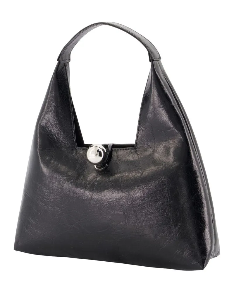 Marni Women's Trapeze Small Shopper Bag -  Leather Black Calfskin Totes-Shopping-Bags Black