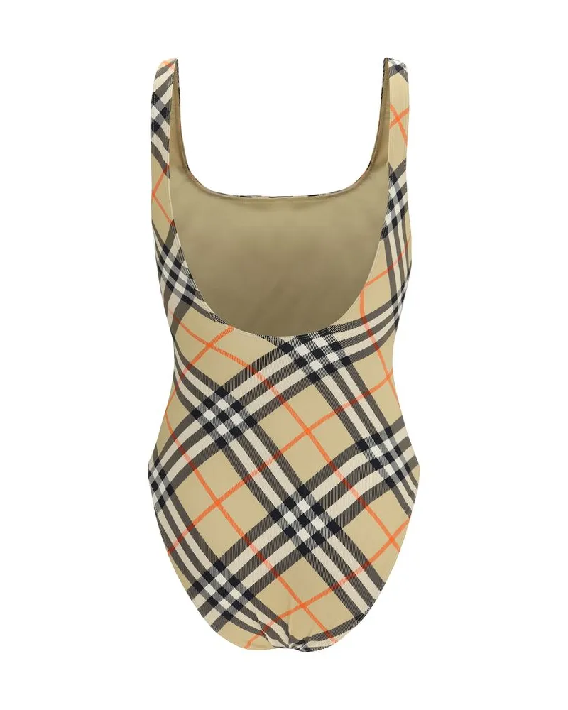 Burberry Women Beige Polyamide One-Piece Swimsuit Clothing Beige