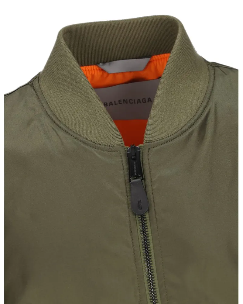 Balenciaga Nylon Bomber Jacket — Khaki Khaki