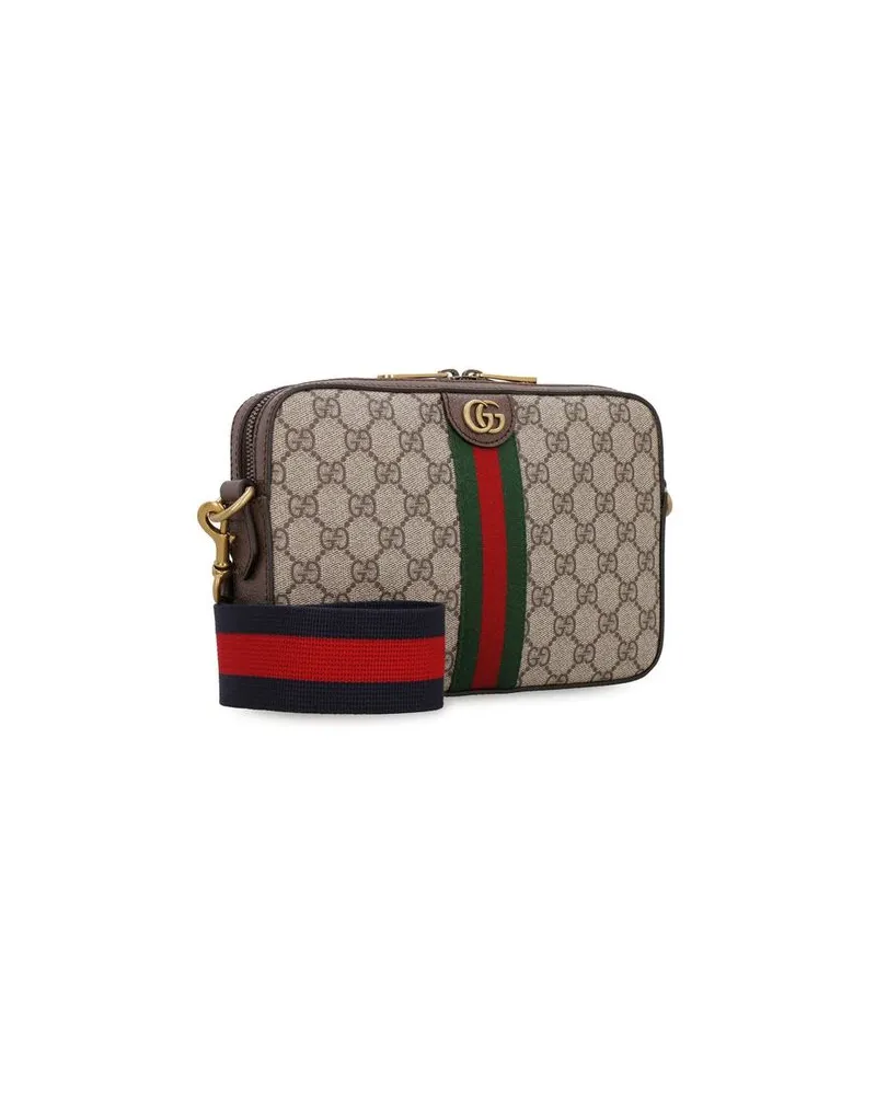 Gucci Men's Beige Cotton Shoulder Bag Beige