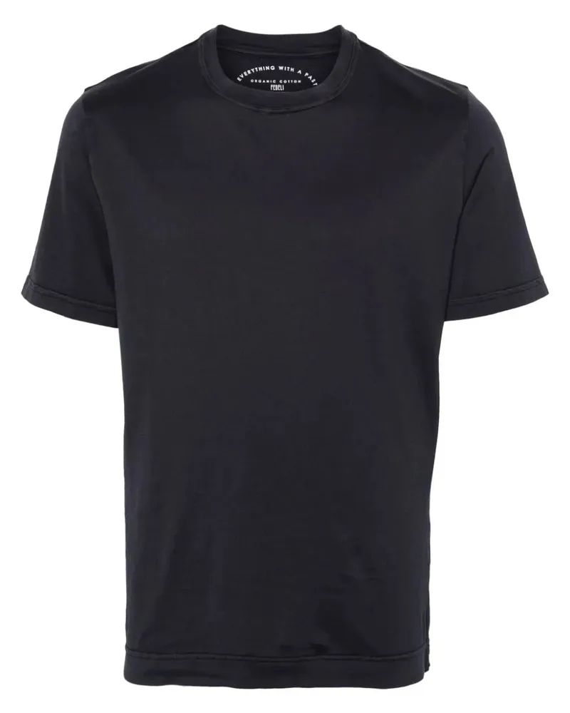 Fedeli Men's T-Camiseta De Algodón Extremo Ss24 M Navy
