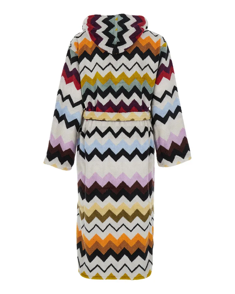 Missoni Home Unisex Bathrobe Murrina Multicolour Cotton Towels & Bath Robes Multicolor
