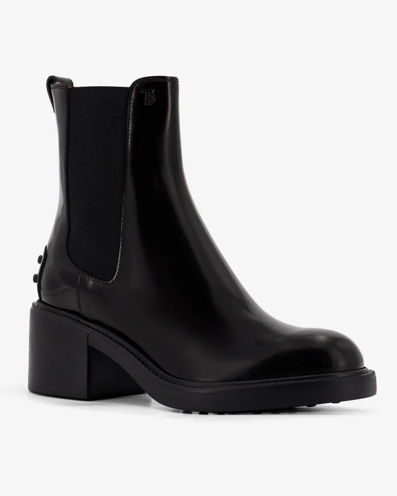 TOD'S Women's Ankle Boots Gomma T60 Leather Black Black