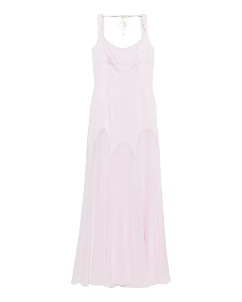 Alexander McQueen Women's Long Dress Pink Viscose Pink