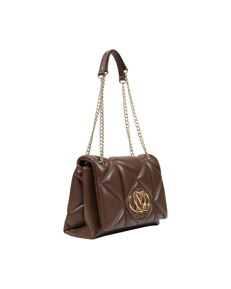 Moschino Women's Brown Polyethylene Handbag Bag Brown