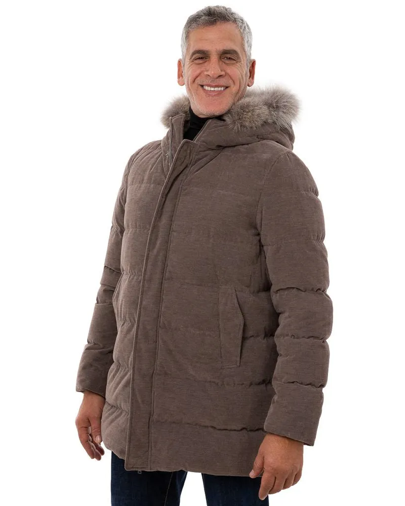 Herno Men's Brown Cotton Bomber Clothing Brown