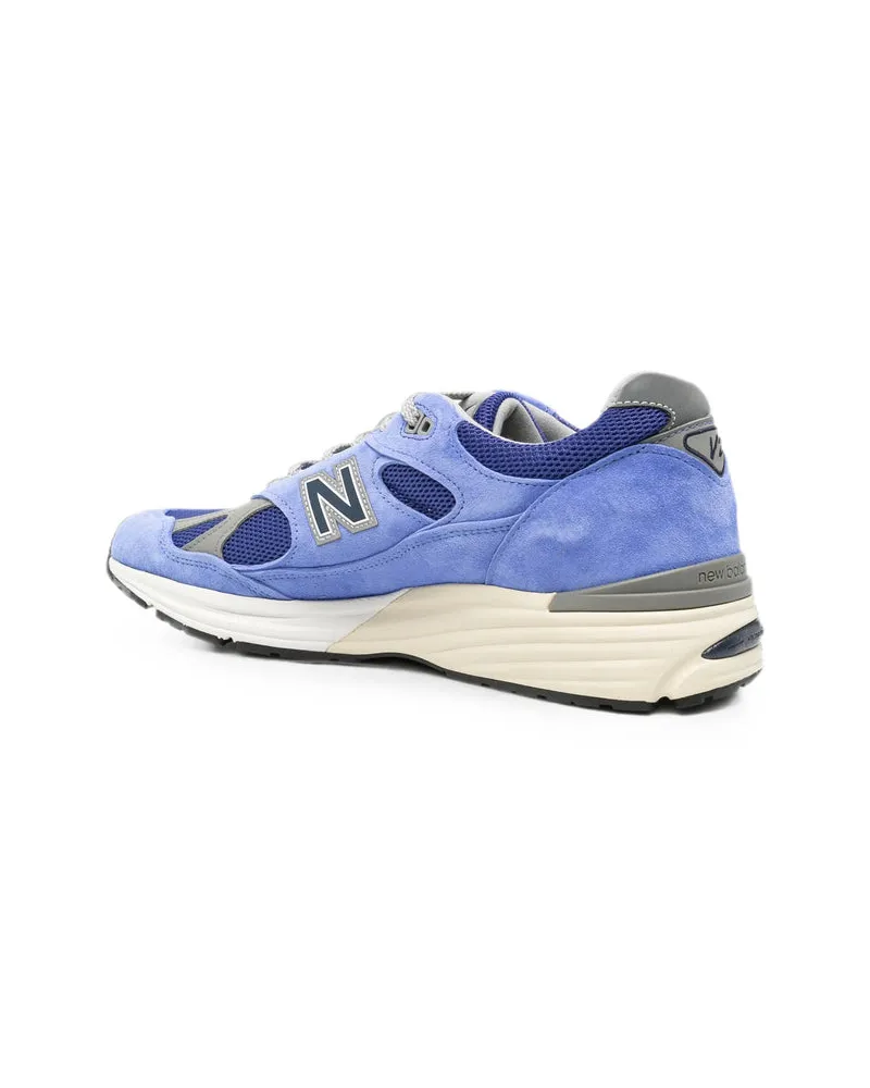 New Balance Suede and Mesh Sneaker — Blue Blue