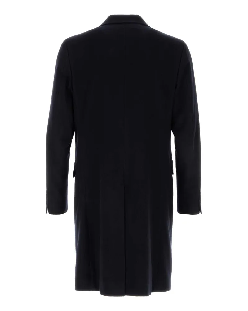 Canali Monopetto Coat — Navy Navy