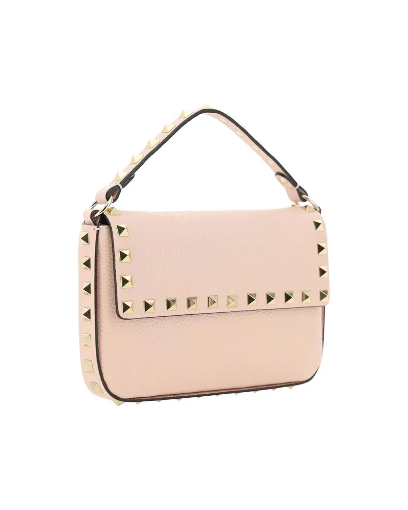 Valentino Garavani Women's Multicolor Calf Leather Bos Taurus Shoulder Bag Pink