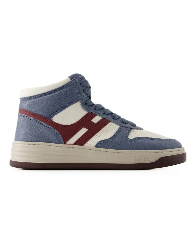 Hogan Women's H630 Sneakers Leather Blue Shoes Blue