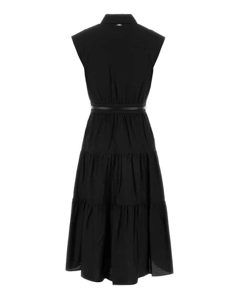 Michael Kors Women's Black Poplin Dress Exterior: Cotton Abiti Black