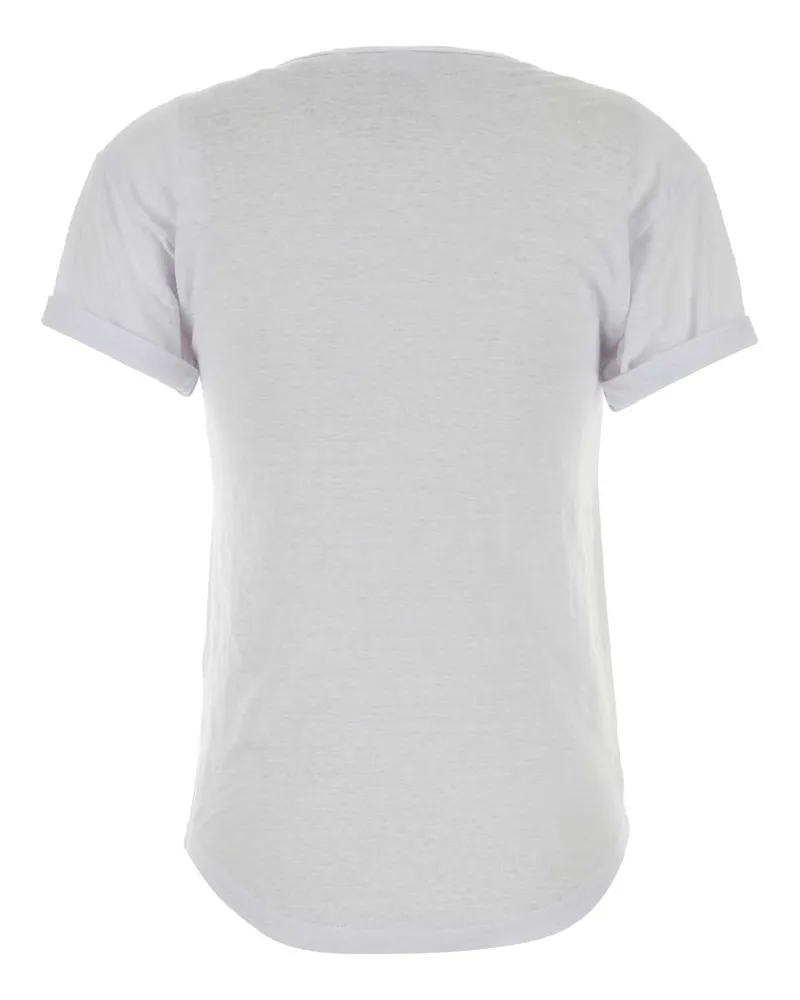 Étoile Isabel Marant Women's White Linen Koldia T-Shirt White-Yellow White/yellow White