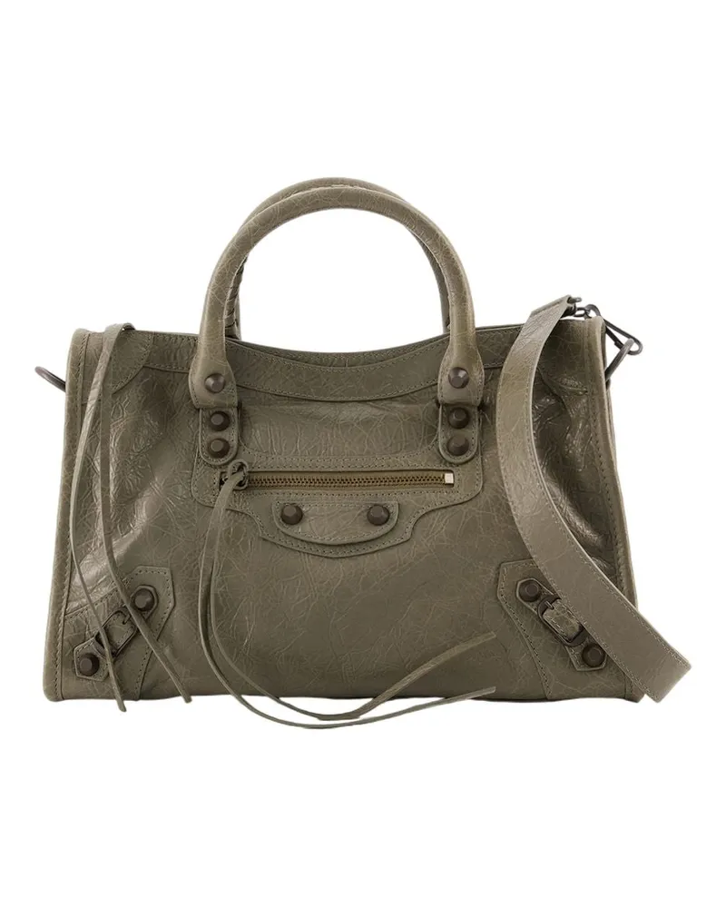 Balenciaga Women's Le City Small Purse -  Leather Green Lambskin Bags Handbags-Purses Green