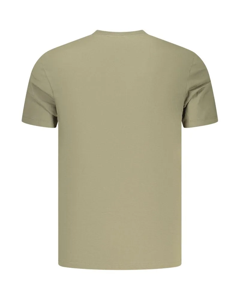 Calvin Klein Logo-Print Cotton T-Shirt — Green Green