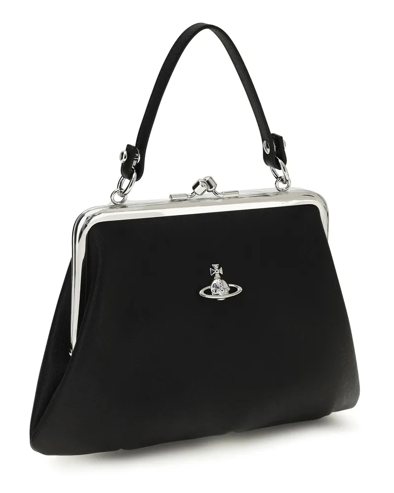 Vivienne Westwood Women's Granny Handbag Black Polyurethane; Cotton Handbags Hand Bags Black
