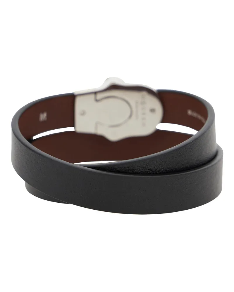 Alexander McQueen Men Black Bracelet With Skull Detail Calf Bracelets Black
