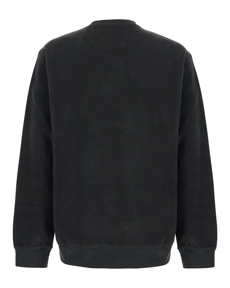C.P. Company Men's Round Neck Sweatshirt Grey Fleece Cotton Sweatshirts Sweater Black