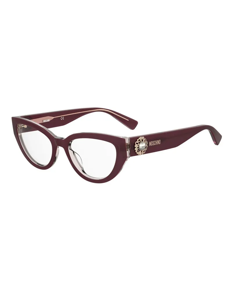 Moschino Women's , Frame And Lens Pink Eyeglasses Sunglasses Burgundy