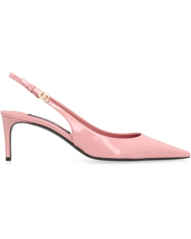 Dolce & Gabbana Women's Slingback Pumps Calf Leather Pink Pink