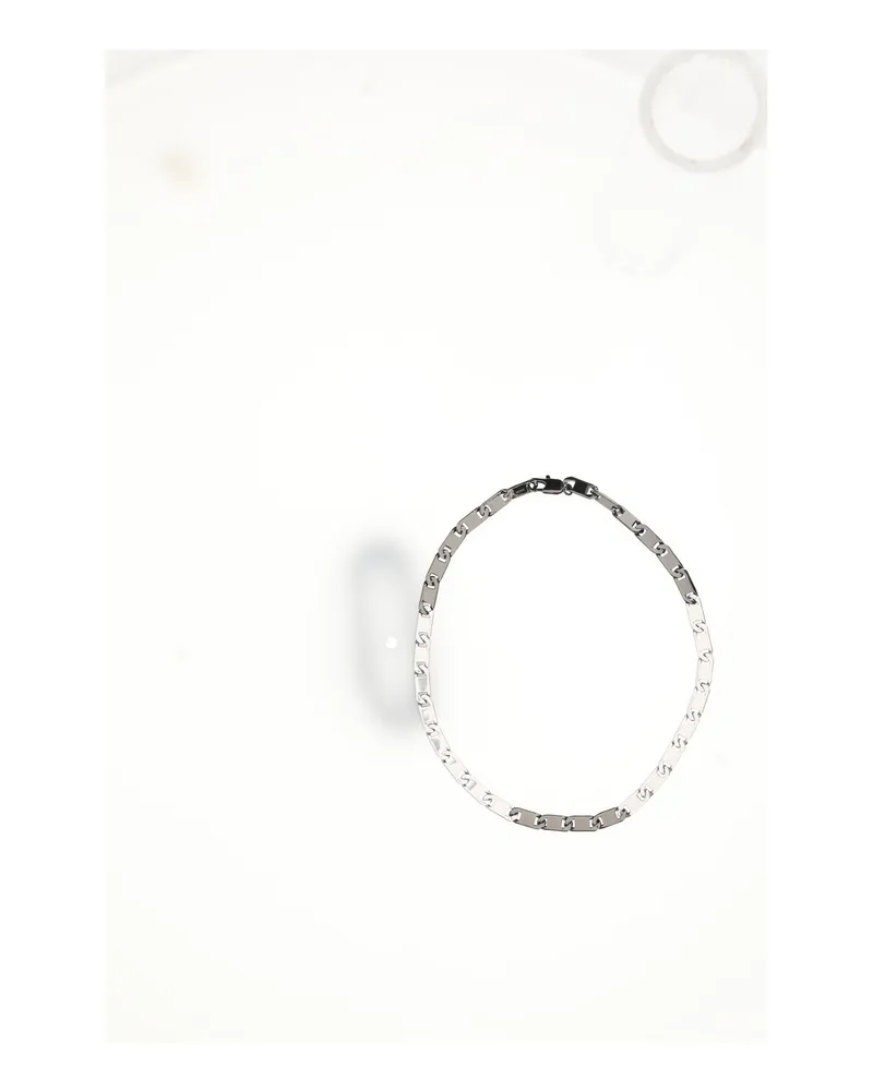 Dior Men's Necklace Palladium Brass Necklaces Silver
