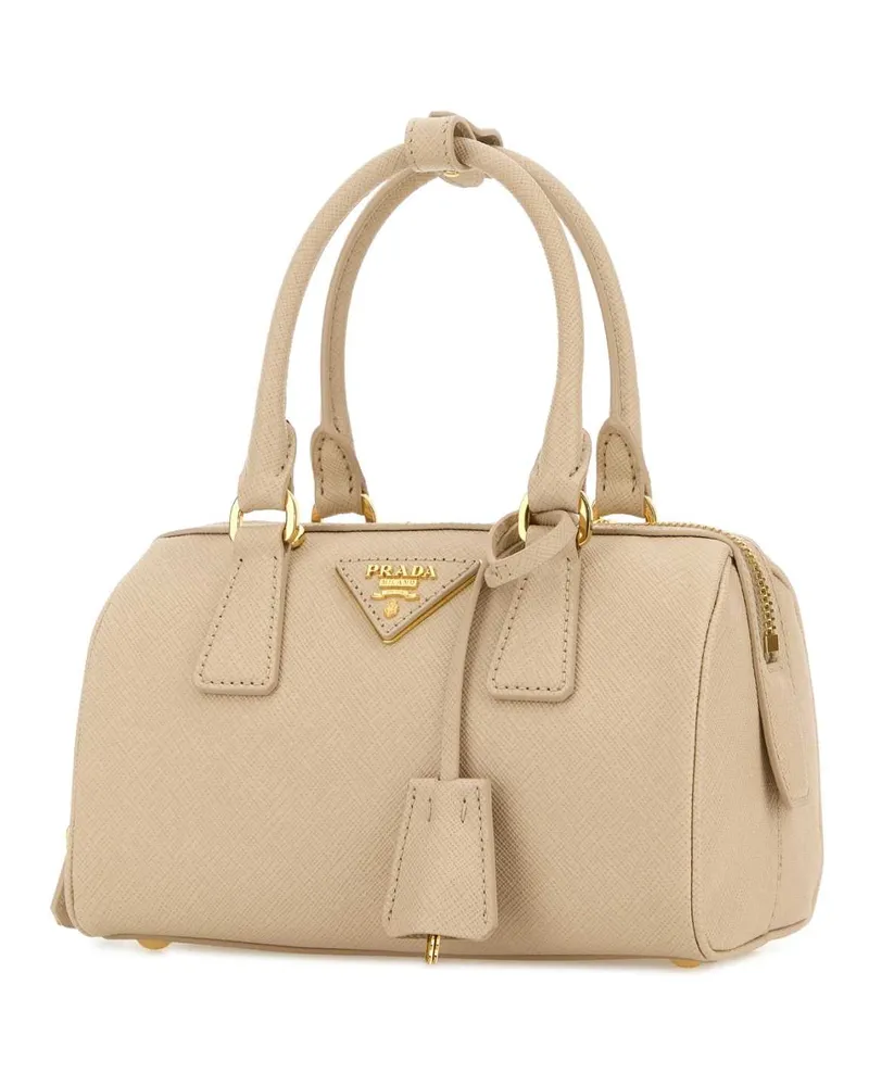 Prada Women's Sand Leather Handbag Travertino Borse A Mano Beige
