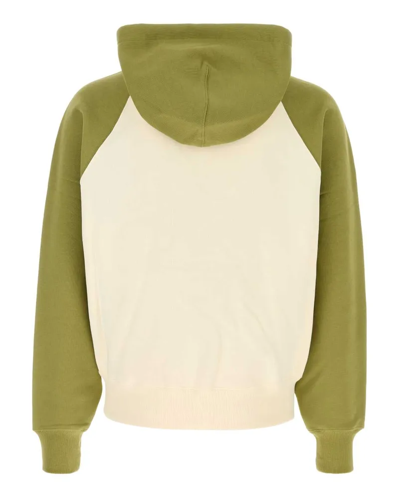 AMI Paris Usw782747 A041 Blanccremematcha Exterior: Cotton Felpe Sweater Green
