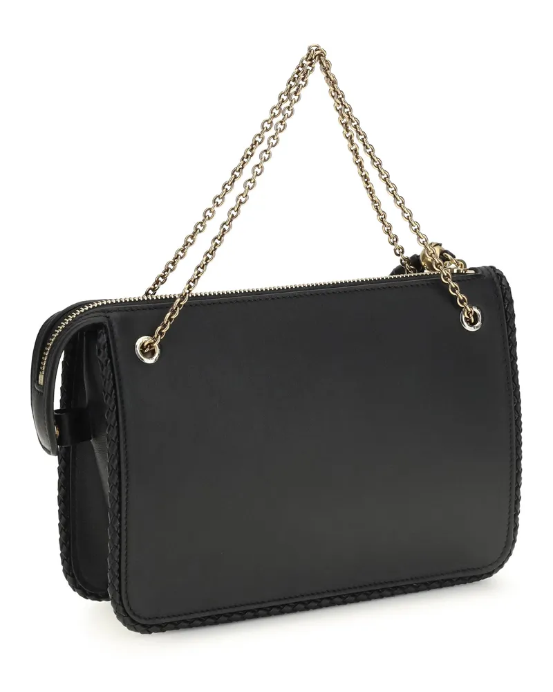 Etro Women's Crossbody Clutch Black Leather Calf Bags Black