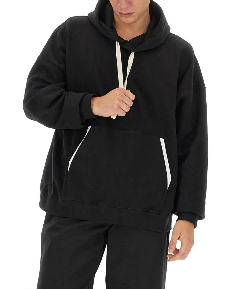 Palm Angels Cotton Hoodie — Black Black