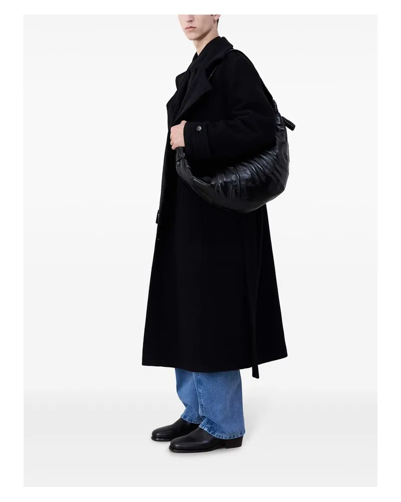 Christophe Lemaire Coated Cotton Belt Bag — Black Black