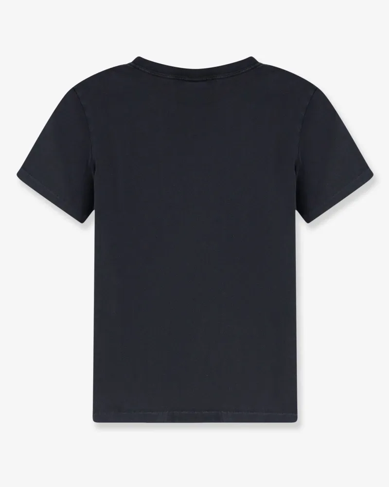 Chloé Women's T-Shirt Grey Cotton T-Shirts & Jerseys Black