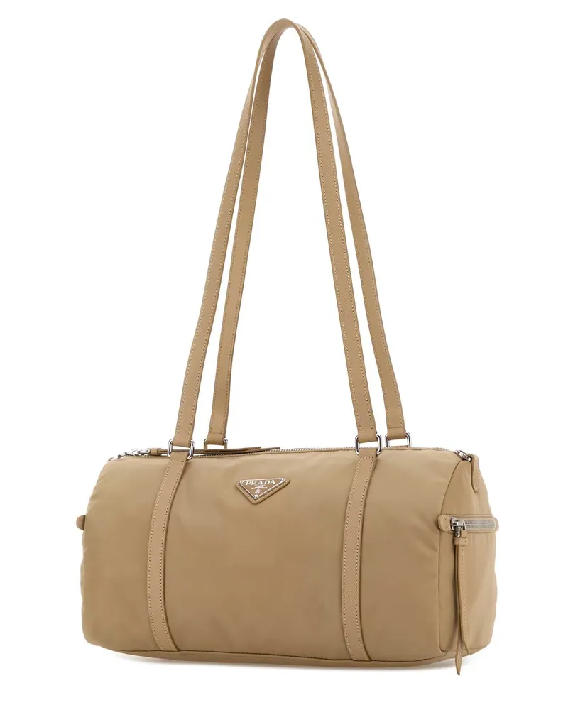 Prada Women's Beige Re-Nylon Large Shoulder Bag Cammello 1 Borse A Mano Beige